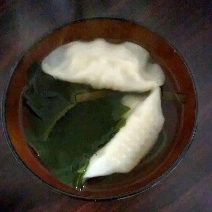 簡単！餃子スープ